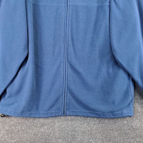 Team RealTree Mens Full Zip Fleece Jacket Blue Large Outdoors Hunting Logo - Picture 5 of 13